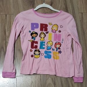 Disney Pink Princess Long Sleeve Kids Tee
